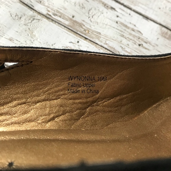 Black Wedge Heeled Shoes -Size 10 - Picture 8 of 8